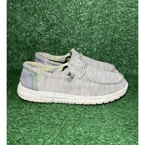 Hey Dude Wendy Slip On Shoes Grey Comfort Loafers Sneakers Women Size US 7 EU 38